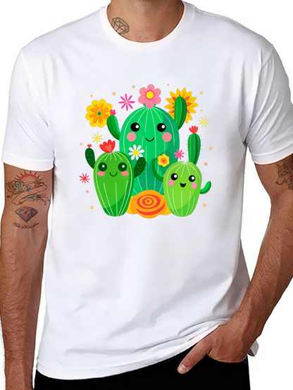 Cute Cactus Crew Graphic Tee - Fun & Stylish