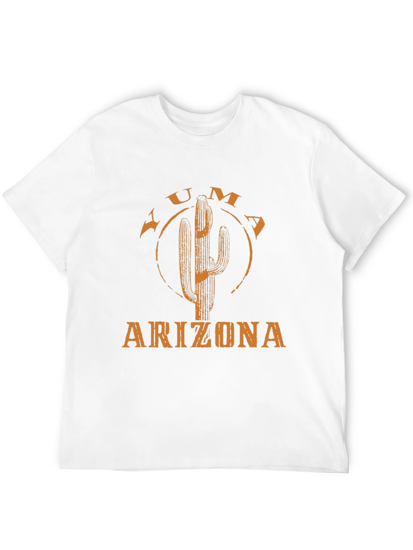 Yuma Arizona Cactus Graphic Tee - Black Cotton T-Shirt