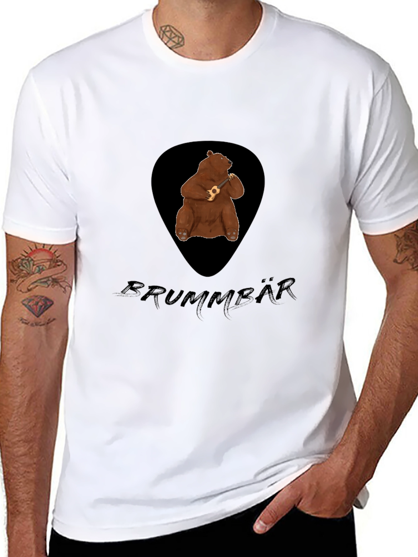 Bear Ukulele Graphic T-Shirt