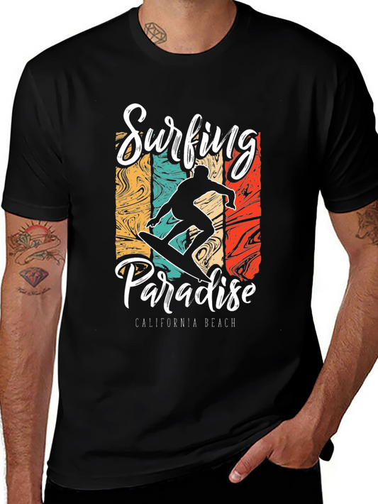 Surfing Paradise Graphic T-Shirt