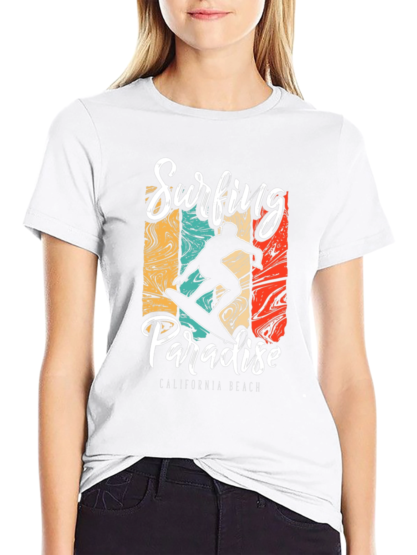 Surfing Paradise Graphic T-Shirt