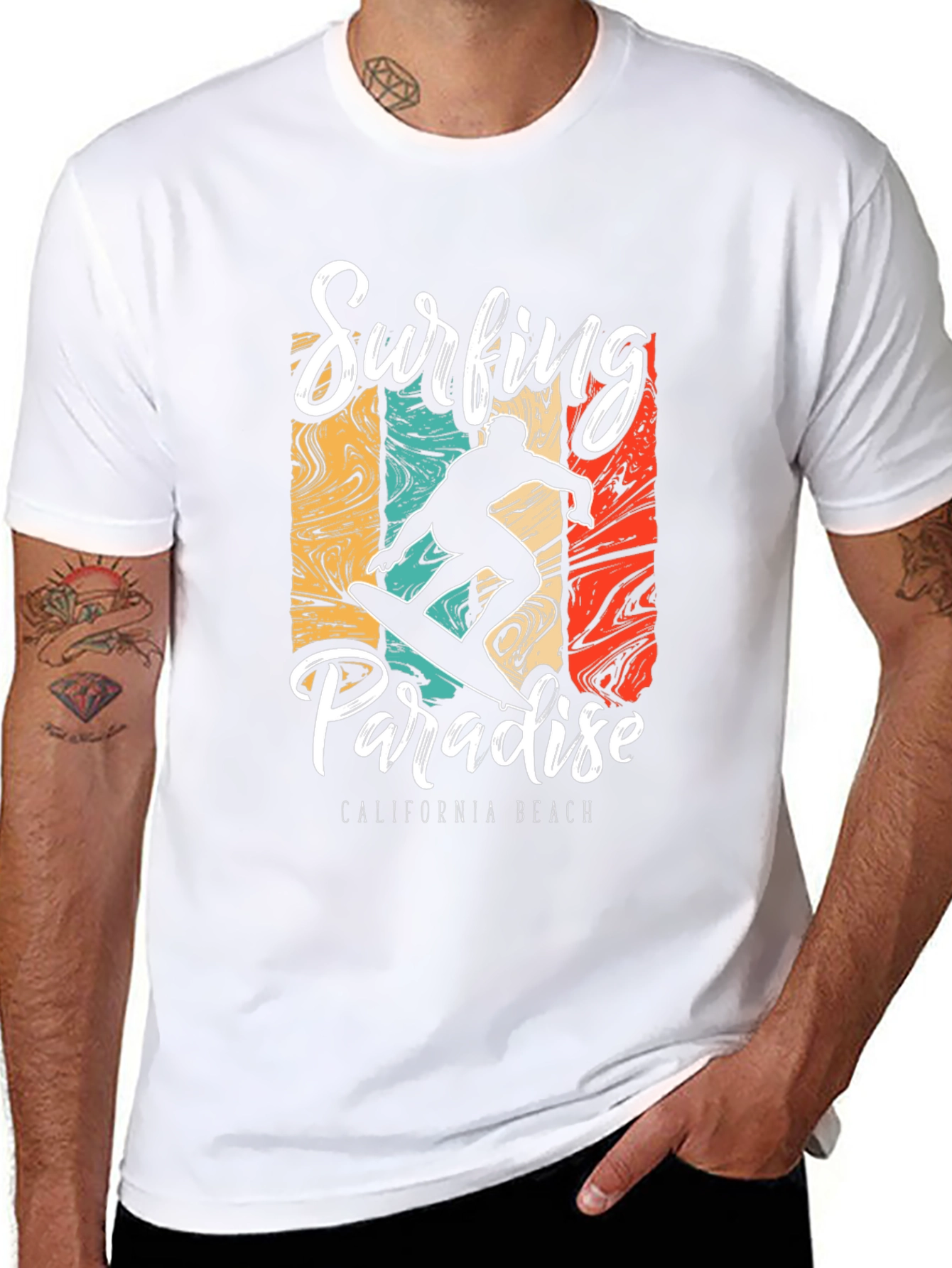 Surfing Paradise Graphic T-Shirt