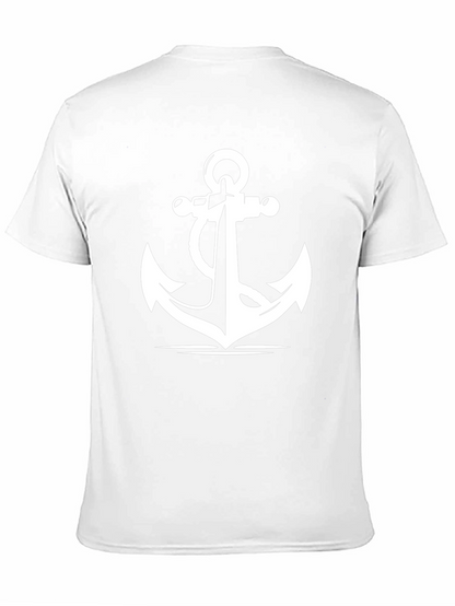 Anchor Graphic Print Black T-Shirt
