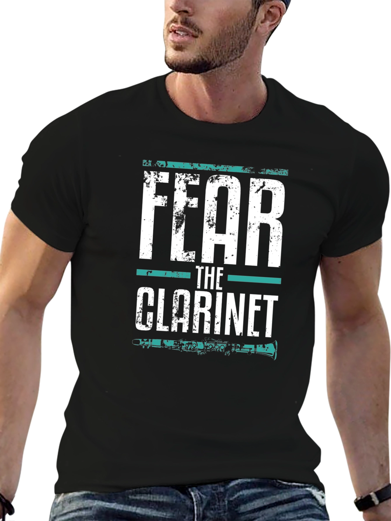 Fear The Clarinet Black T-Shirt