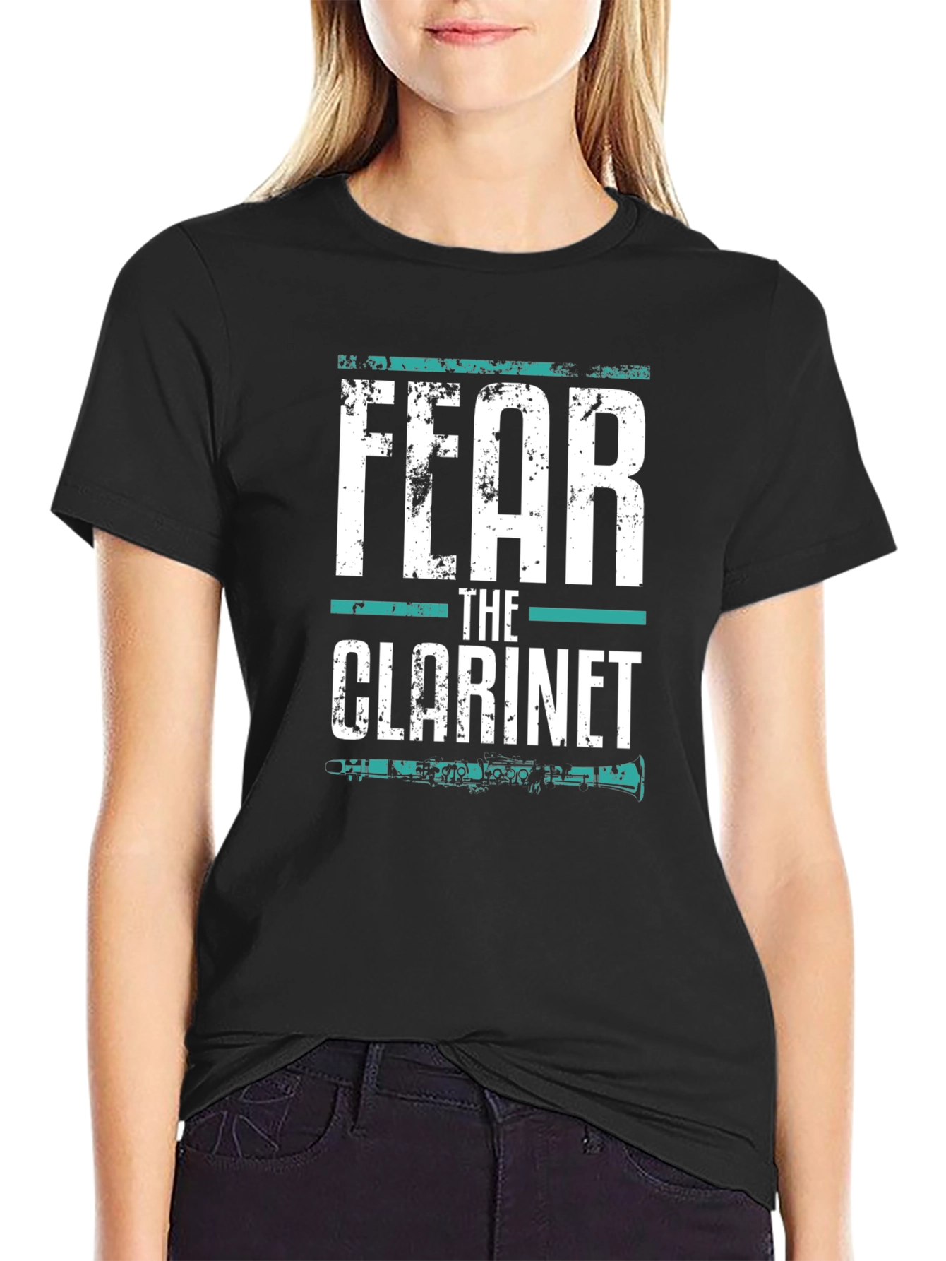 Fear The Clarinet Black T-Shirt