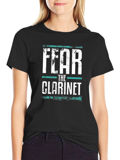 Fear The Clarinet Black T-Shirt