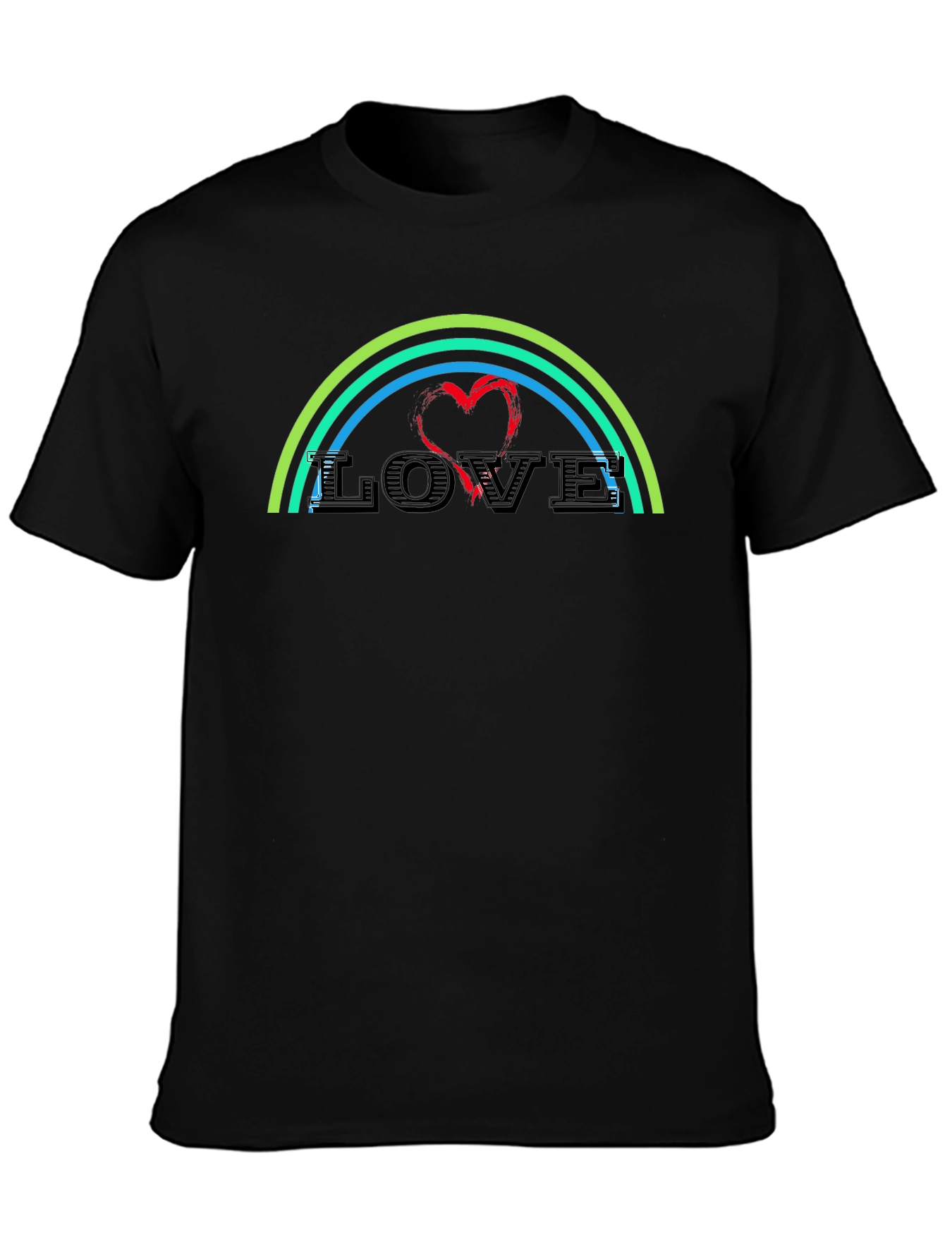 Love Rainbow Graphic T-Shirt