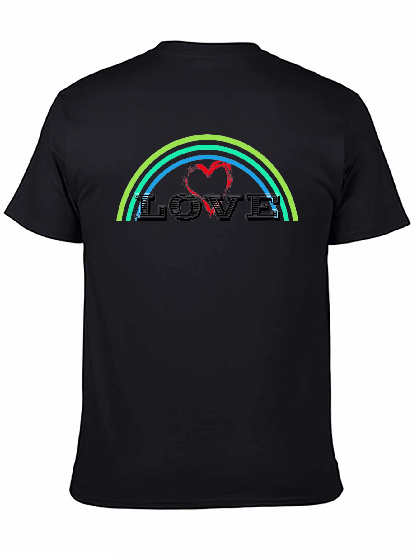 Love Rainbow Graphic T-Shirt