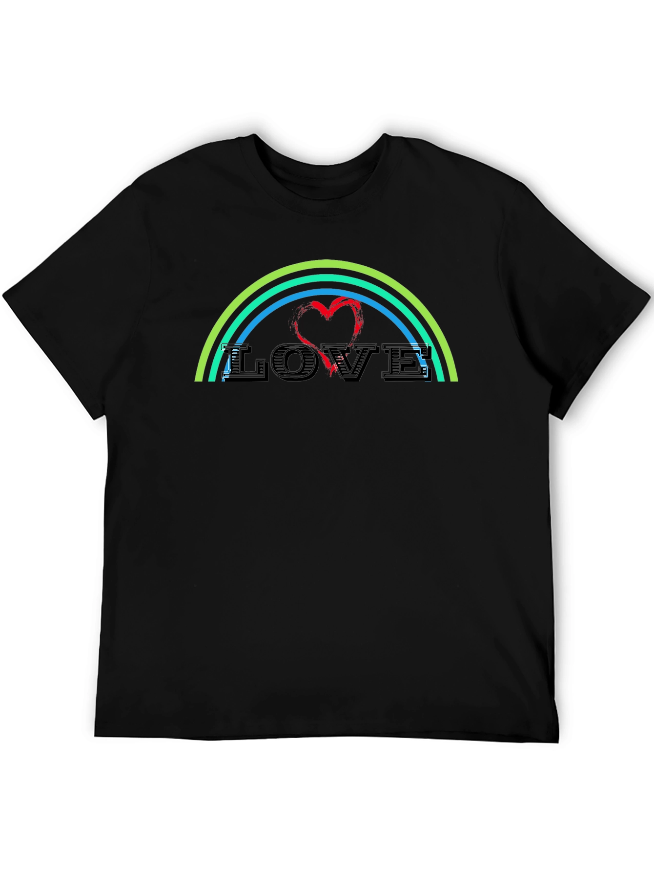 Love Rainbow Graphic T-Shirt