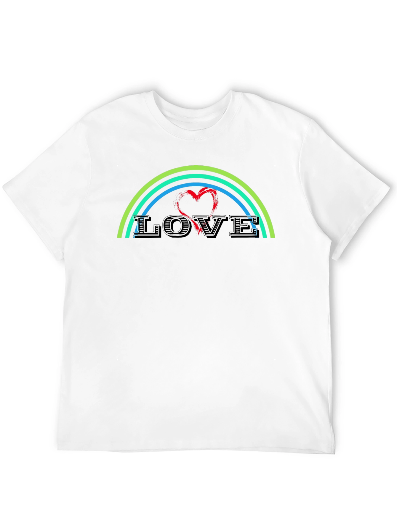 Love Rainbow Graphic T-Shirt