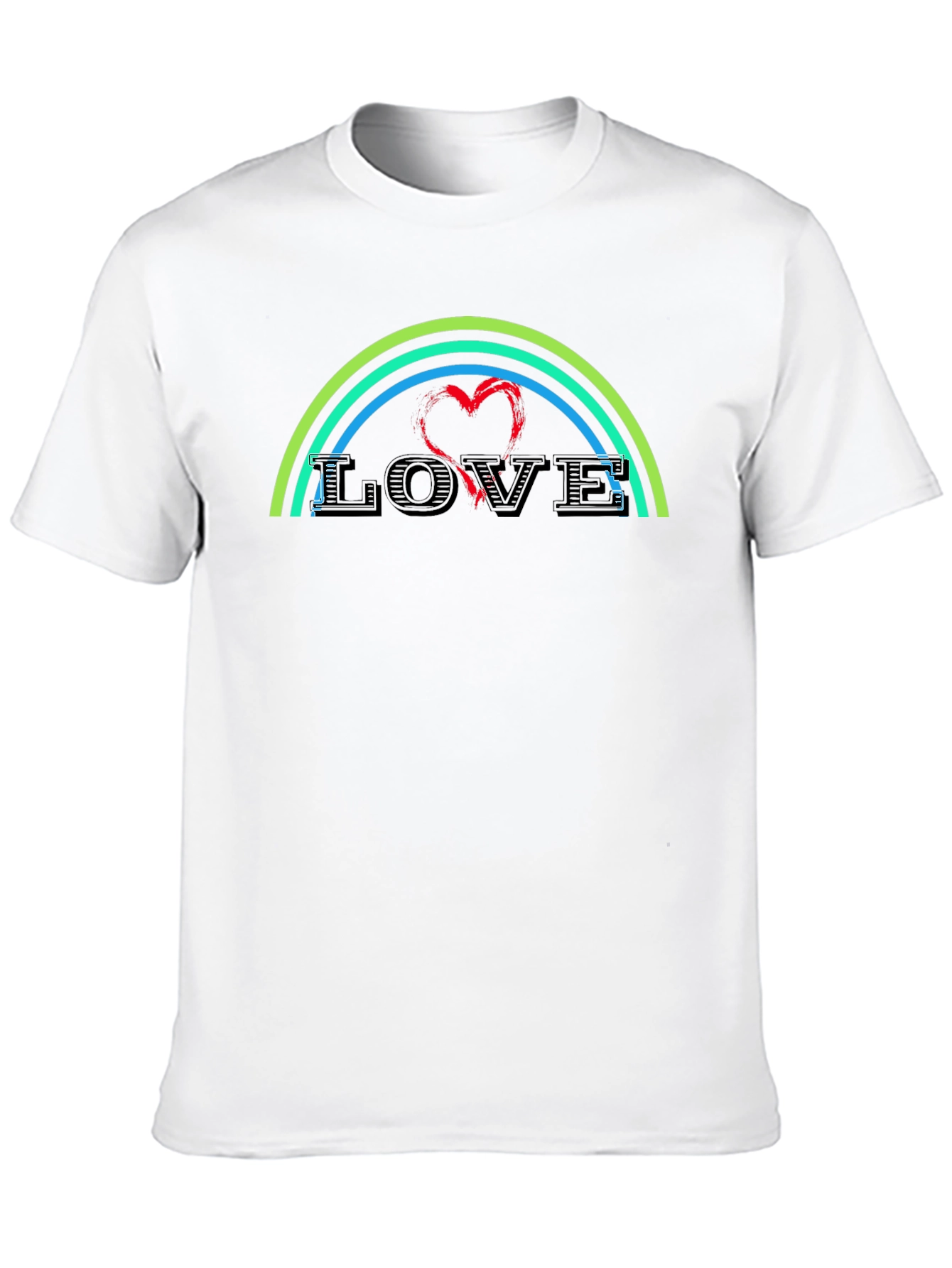 Love Rainbow Graphic T-Shirt