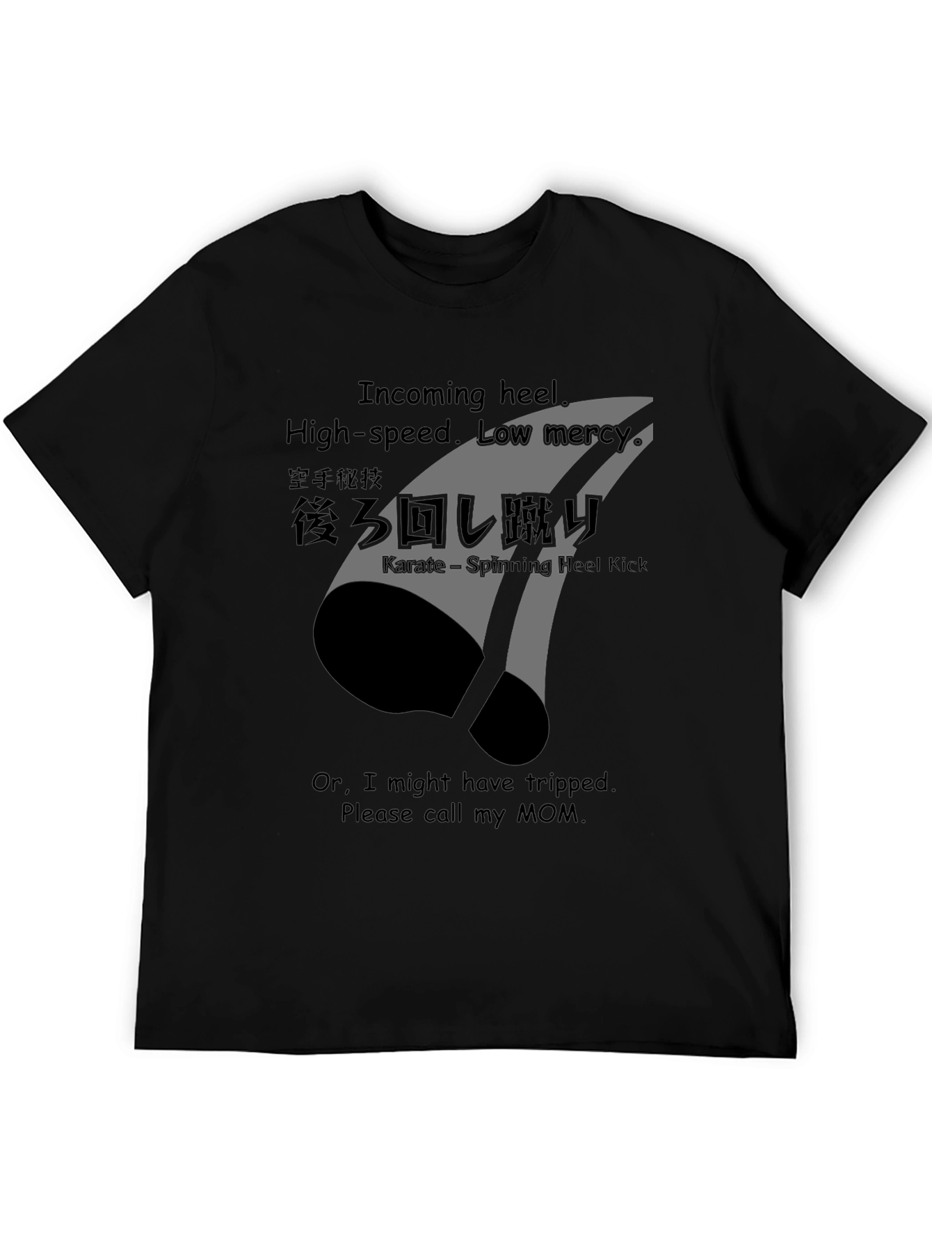 Karate Spinning Heel Kick Graphic Tee - Incoming!
