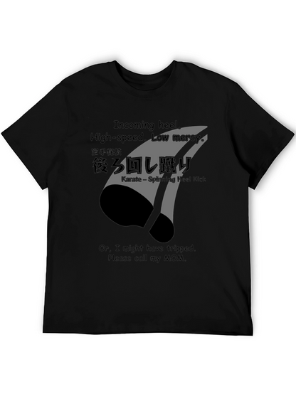Karate Spinning Heel Kick Graphic Tee - Incoming!