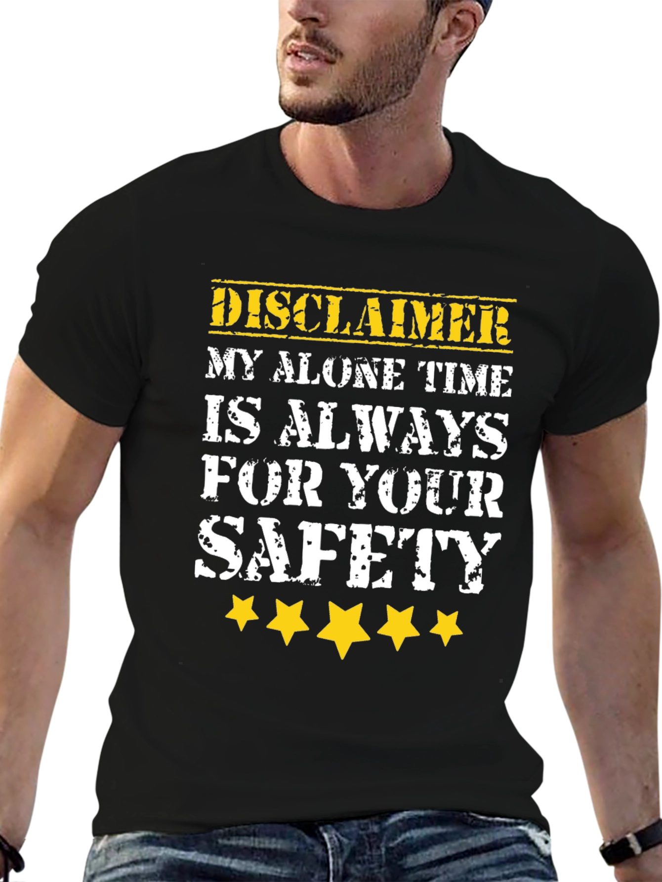 Disclaimer Alone Time Safety T-Shirt