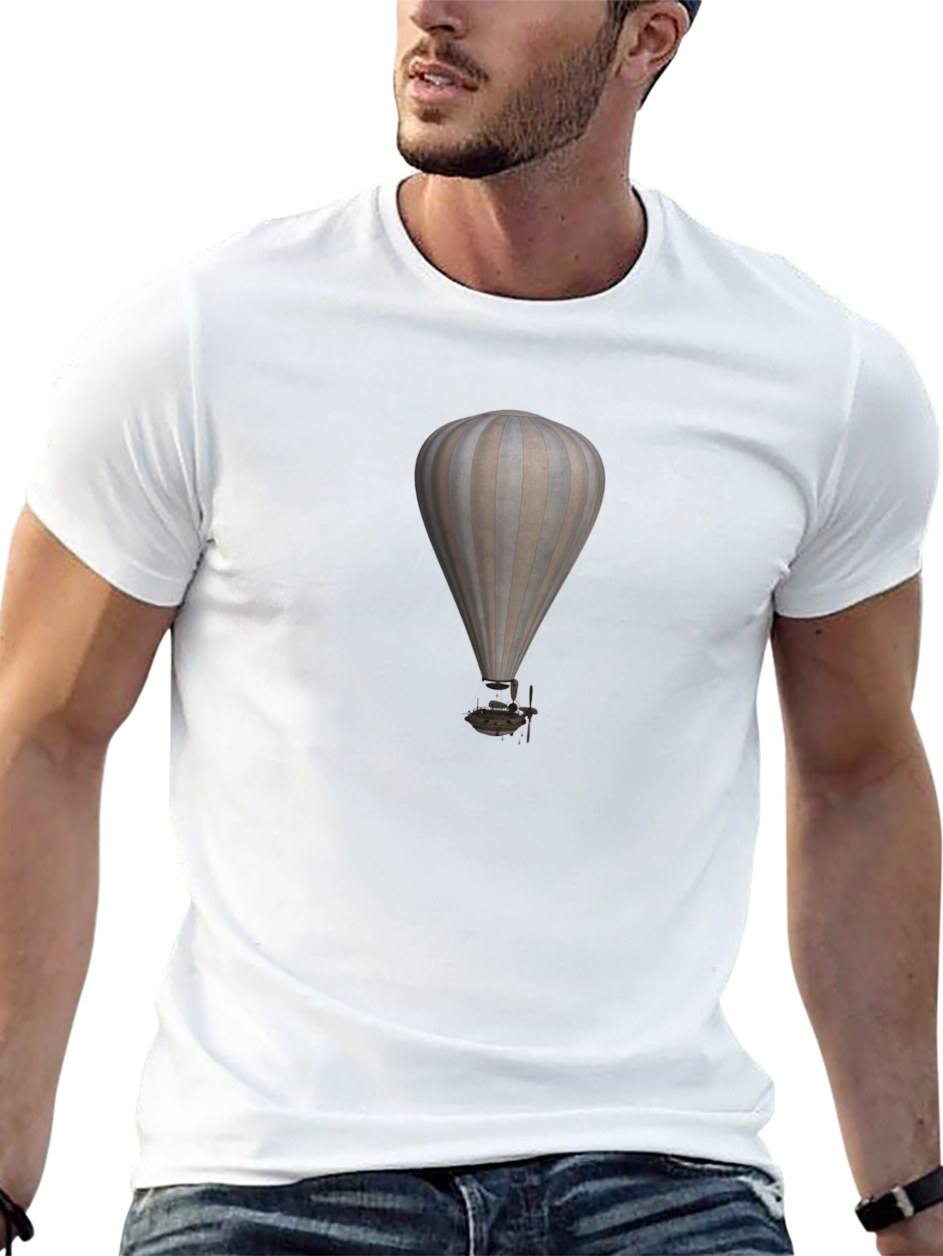 Air Balloon Graphic Tee - Modern Style