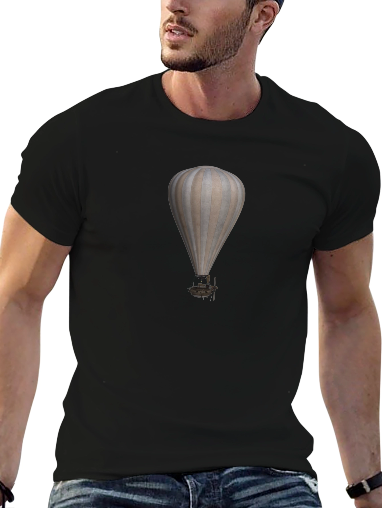 Air Balloon Graphic Tee - Modern Style