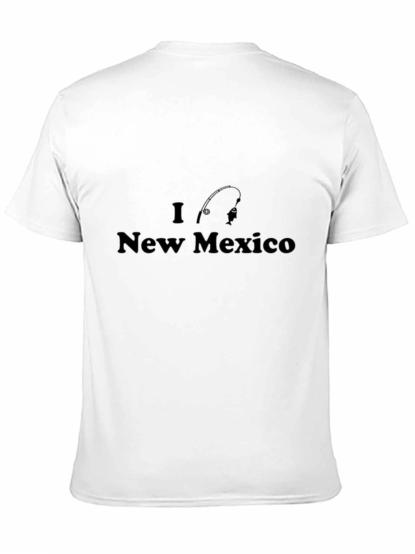 I Love New Mexico Fishing Black T-Shirt