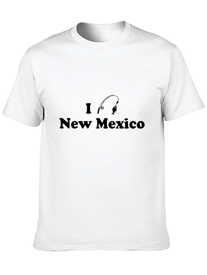 I Love New Mexico Fishing Black T-Shirt