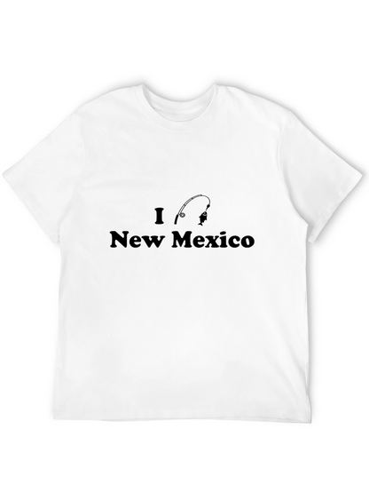 I Love New Mexico Fishing Black T-Shirt