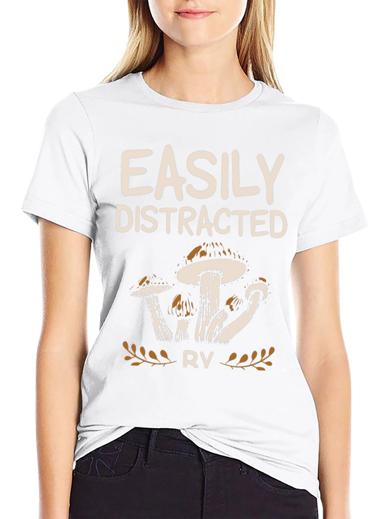 Easily Distracted RV Mushroom Graphic Tee