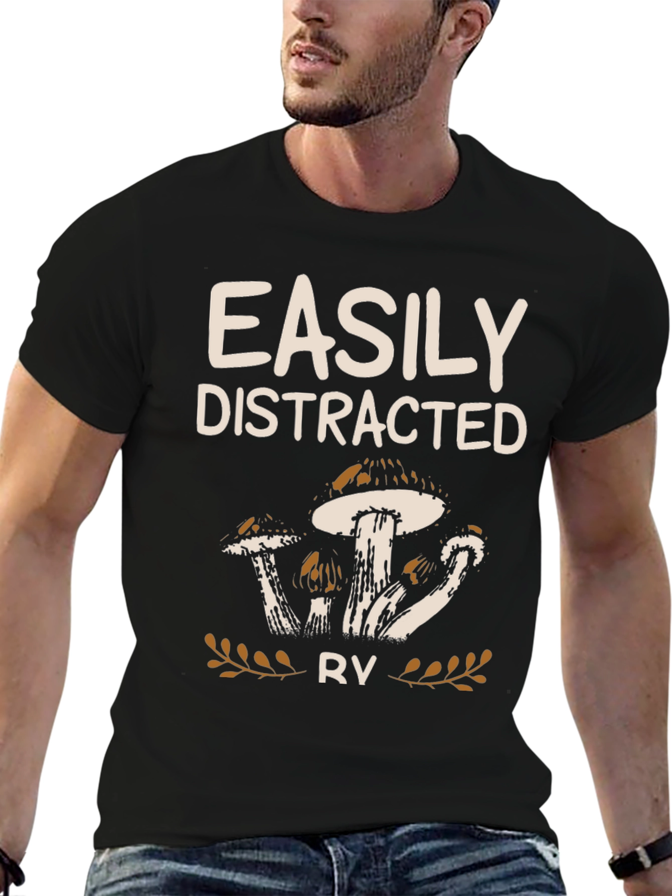 Easily Distracted RV Mushroom Graphic Tee