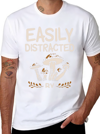 Easily Distracted RV Mushroom Graphic Tee