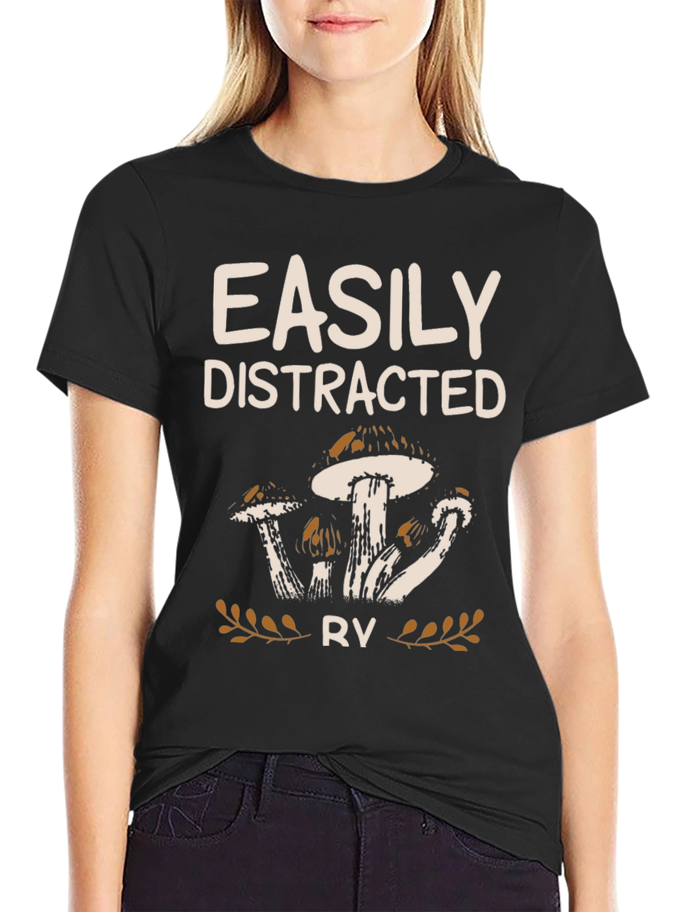 Easily Distracted RV Mushroom Graphic Tee