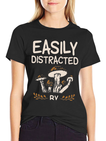 Easily Distracted RV Mushroom Graphic Tee