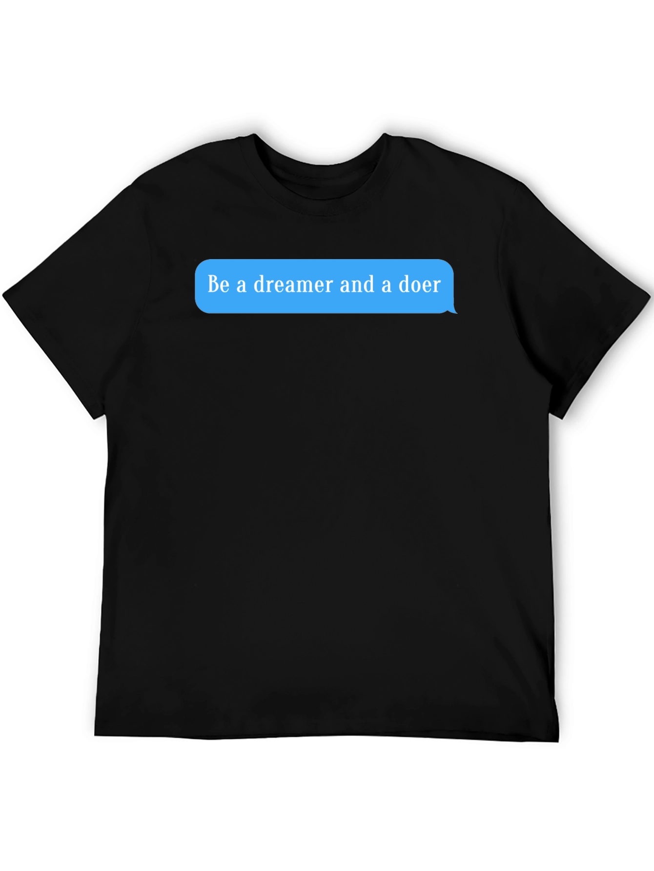 Dreamer & Doer Black Graphic Tee - Motivational T-Shirt