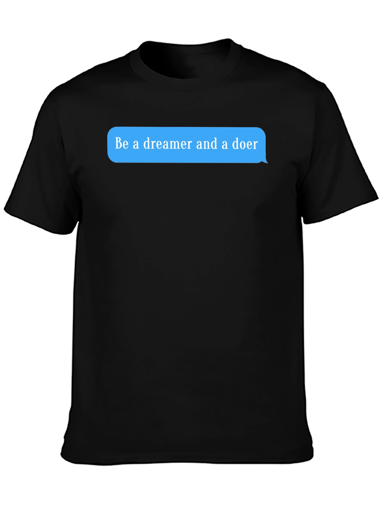 Dreamer & Doer Black Graphic Tee - Motivational T-Shirt