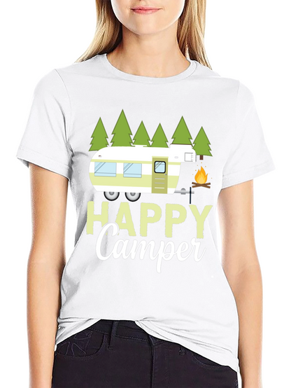 Happy Camper T-Shirt - Camping Adventure Tee