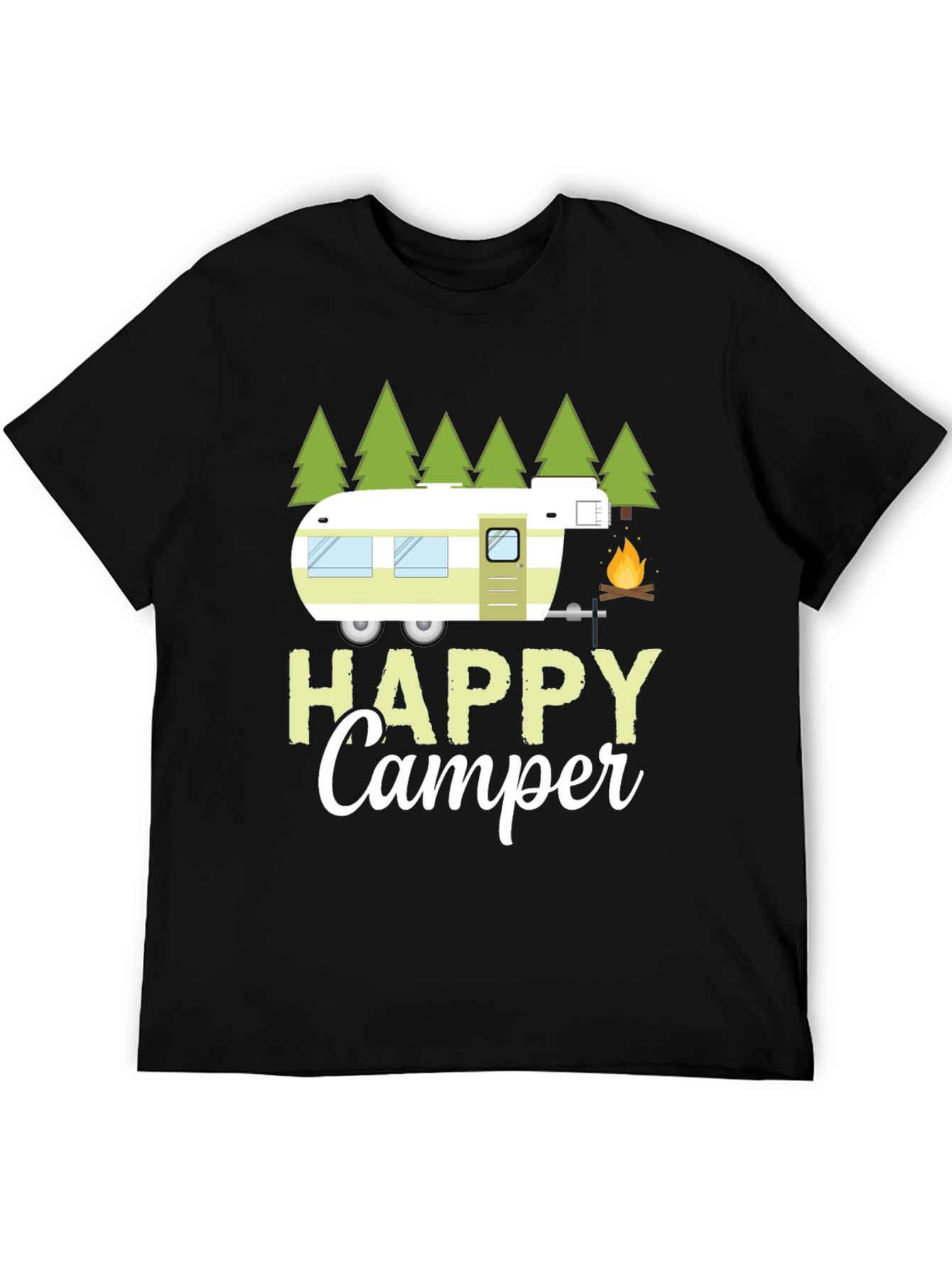 Happy Camper T-Shirt - Camping Adventure Tee