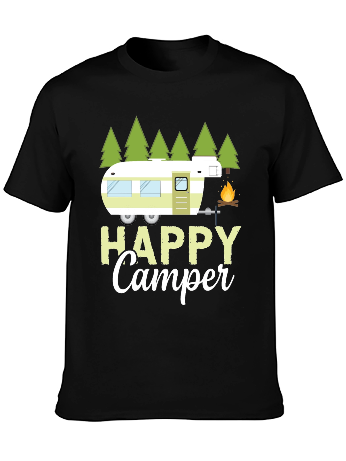 Happy Camper T-Shirt - Camping Adventure Tee