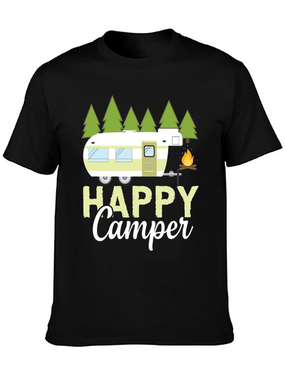 Happy Camper T-Shirt - Camping Adventure Tee