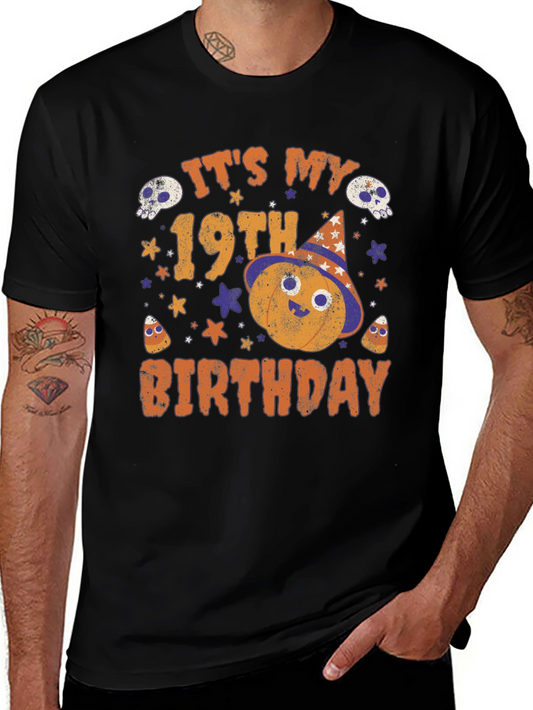 19th Birthday Halloween Shirt - Spooky Celebration Tee