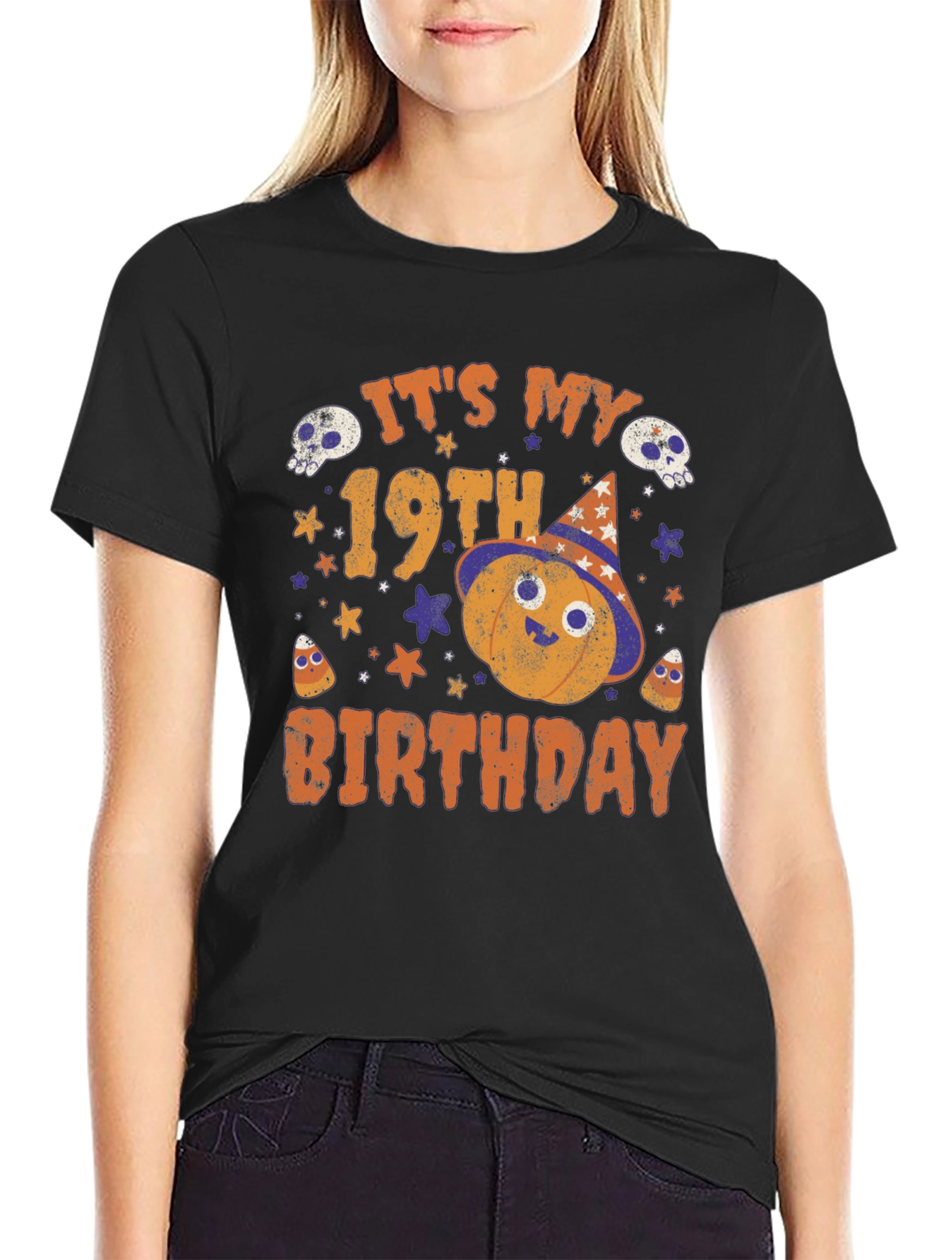 19th Birthday Halloween Shirt - Spooky Celebration Tee