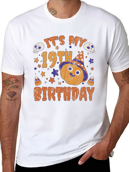 19th Birthday Halloween Shirt - Spooky Celebration Tee