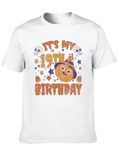 19th Birthday Halloween Shirt - Spooky Celebration Tee
