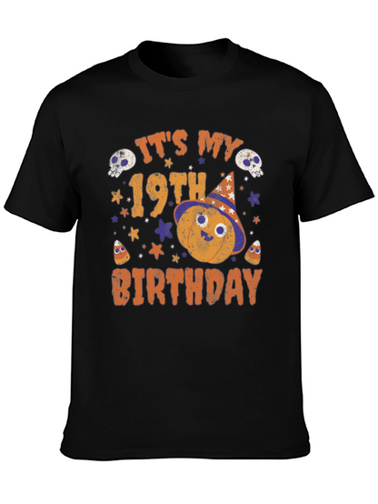 19th Birthday Halloween Shirt - Spooky Celebration Tee