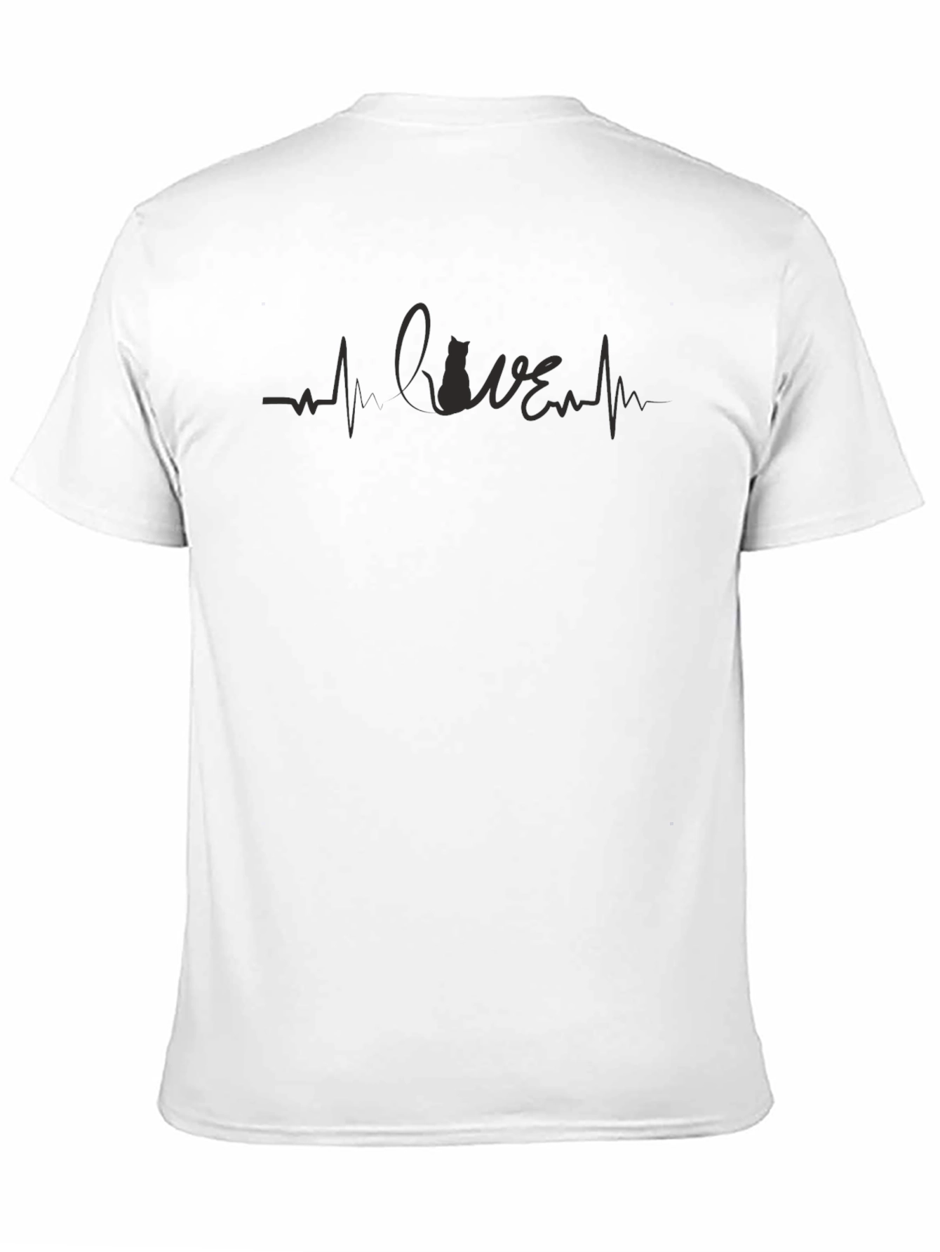 Cat Lover Heartbeat T-Shirt - Unisex Design