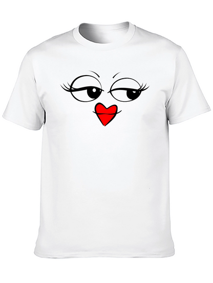 Winking Heart Face Graphic Tee