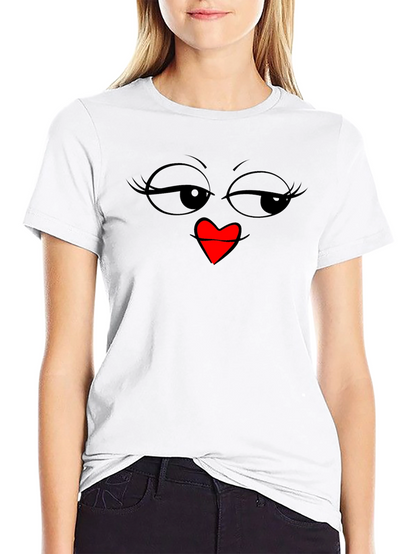 Winking Heart Face Graphic Tee