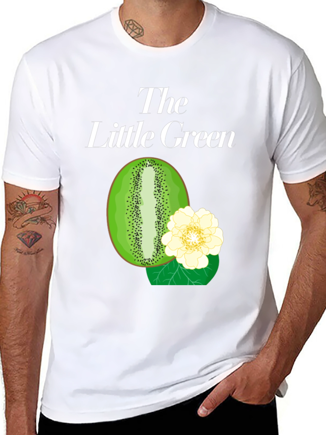 The Little Green T-Shirt Kiwi Fruit Design