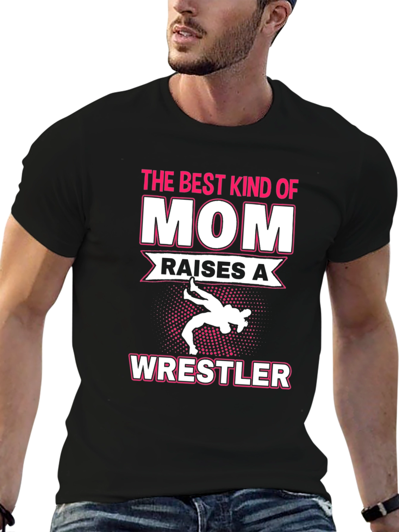 Best Mom Wrestler Graphic T-Shirt