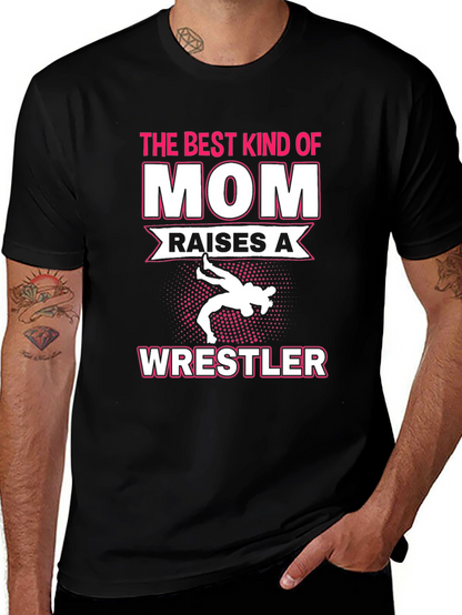 Best Mom Wrestler Graphic T-Shirt