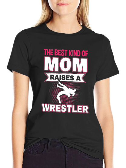 Best Mom Wrestler Graphic T-Shirt