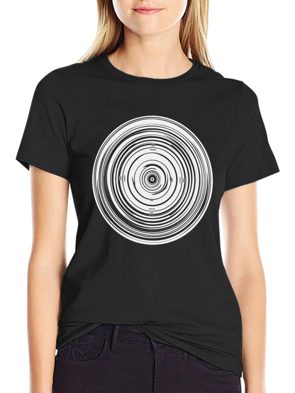 Abstract Circle Graphic T-Shirt