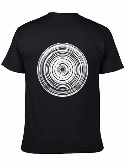 Abstract Circle Graphic T-Shirt