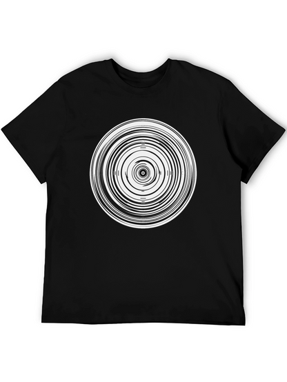 Abstract Circle Graphic T-Shirt