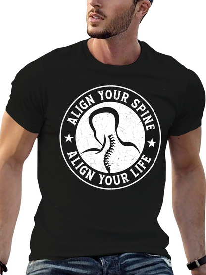 Align Your Spine Align Your Life Graphic T-Shirt